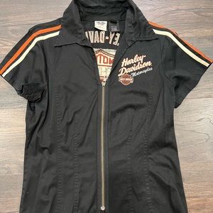 Women’s Zip Front Harley Shop Shirt